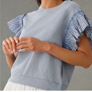 Anthropologie Pilcro Top Blue XS